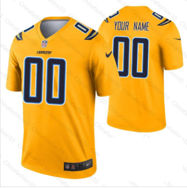 Los Angeles Chargers Customized Men's Home Jersey - Elite