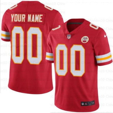 Kansas City Chiefs Customized Men's Home Jersey - Elite
