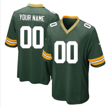 Green Bay Packers Customized Men's Home Jersey - Elite