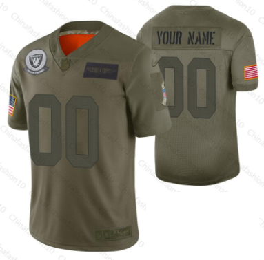 Oakland Raiders Customized Men's Home Jersey - Elite