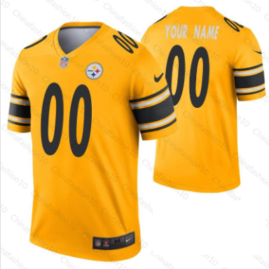 Pittsburgh Steelers Customized Men's Home Jersey - Elite