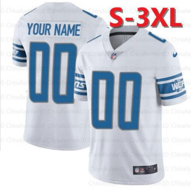 Detroit Lions Customized Men's Home Jersey - Elite