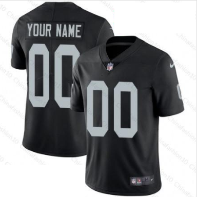 Oakland Raiders Customized Men's Home Jersey - Elite