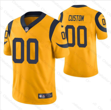 Los Angeles Rams Customized Men's Road Jersey - Elite