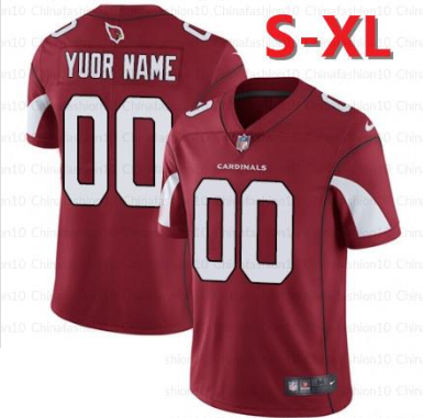 Arizona Cardinals Customized Men's Home Jersey - Elite