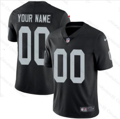 Oakland Raiders Customized Men's Home Jersey - Elite