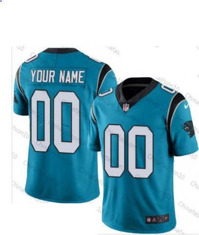 Carolina Panthers Customized Men's Home Jersey - Elite