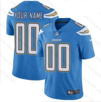Los Angeles Chargers Customized Men's Home Jersey - Elite