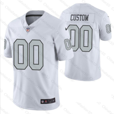 Oakland Raiders Customized Men's Home Jersey - Elite